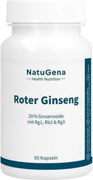 NatuGena Roter Panax Ginseng 20% Ginsenoside Vegan Kapseln – Bild 1 von 1