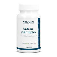 Produktbild von NatuGena Safran-2-Komplex Anti-Stress-Komplex mit Safran-Extrakt und Magnesium, 60 Kapseln, vegan, glutenfrei und laktosefrei