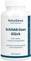 NatuGena SchilddrüsenGlück Kapseln mit Jod, Selen und L-Tyrosin vegan 180 Stück – Bild 1 von 1