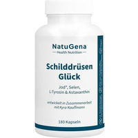 Produktbild von NatuGena SchilddrüsenGlück Kapseln mit Jod, Selen und L-Tyrosin vegan 180 Stück