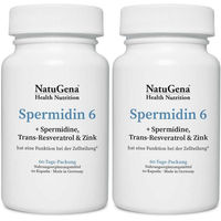 Produktbild von NatuGena Spermidin Kapseln vegan mit Spermidin und Resveratrol