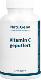 NatuGena Vitamin C gepuffert Calciumascorbat Vegan Kapseln 120 Stück – Bild 1 von 2