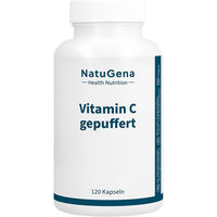 Produktbild von NatuGena Vitamin C gepuffert Calciumascorbat Vegan Kapseln 120 Stück