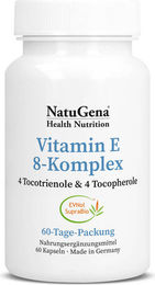 NatuGena Vitamin E 8-Komplex vegan Kapseln glutenfrei laktosefrei 60 Stück – Bild 1 von 2