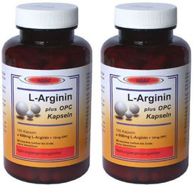 natuko L-Arginin 600 mg mit 10 mg OPC vegetarische Kapseln – Bild 1 von 1