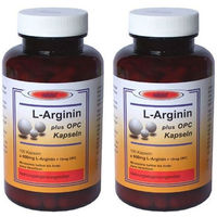 Produktbild von natuko L-Arginin 600 mg mit 10 mg OPC vegetarische Kapseln