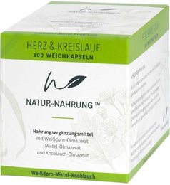 Natur-Nahrung Herz & Kreislauf Kräuter-Komplex mit Weißdorn, Mistel und Knoblauch vegetarische Kapseln 300 Stück – Bild 1 von 1