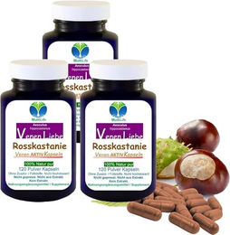 Natur Pur Rosskastanie 360 Aesculus Kapseln ohne Zusatzstoffe 360 Stück – Bild 1 von 5