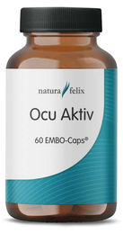Natura Felix Ocu Aktiv mit Vitamin A und Ringelblume, 60 Kapseln, vegan und vegetarisch – Bild 1 von 2