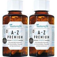 Produktbild von naturafit A-Z Premium Multivitamin-Mineralstoff-Komplex Kapseln für Sportler 240 Kapseln