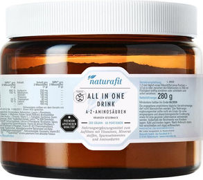 Naturafit All in One Drink A-Z + Aminosäuren Pulver für Sportler 280 g – Bild 1 von 3
