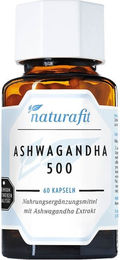 Naturafit Ashwagandha Bio Kapseln 500 mg 60 Stück – Bild 1 von 3