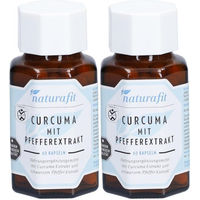 Produktbild von naturafit Curcuma mit Pfefferextrakt Kapseln vegan glutenfrei laktosefrei 120 Stück