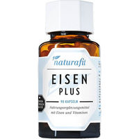 Produktbild von Naturafit Eisen Plus Kapseln mit Eisenfumarat für Frauen, Schwangere und Stillende