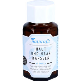 naturafit Haut und Haarkapseln mit Zink, Biotin und Selen, 90 Kapseln, laktosefrei und glutenfrei – Bild 1 von 2