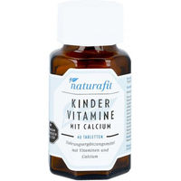 Produktbild von Naturafit Kindervitamine mit Calcium Lutschtabletten für Kinder