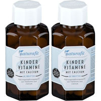Produktbild von naturafit Kindervitamine mit Calcium Lutschtabletten laktosefrei und glutenfrei