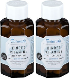naturafit Kindervitamine mit Calcium Lutschtabletten laktosefrei und glutenfrei für Kinder – Bild 1 von 1