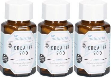 naturafit Kreatin Monohydrat 500 Kapseln 180 Stück – Bild 1 von 1