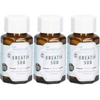 Produktbild von naturafit Kreatin Monohydrat 500 Kapseln 180 Stück