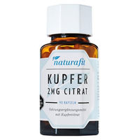 Produktbild von naturafit Kupfer Citrat 2 mg Kapseln, 90 Stück