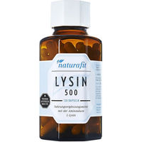 Produktbild von naturafit L-Lysin 500 Kapseln 120 Stück vegan glutenfrei laktosefrei ohne Zusatzstoffe