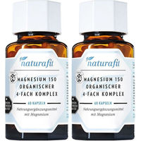 Produktbild von naturafit Magnesium 150 Organischer 4-Fach Komplex Kapseln 120 Stück