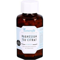 Produktbild von Naturafit Magnesium Citrat Kapseln 120 Stück laktosefrei glutenfrei ohne Gelatine
