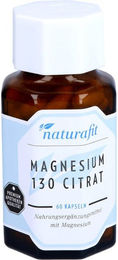 Naturafit Magnesium Citrat Kapseln 60 Stück laktosefrei und glutenfrei – Bild 1 von 2