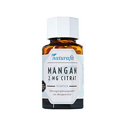naturafit Mangan Citrat 2 mg Kapseln, 90 Stück – Bild 1 von 3