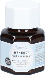 naturafit Mannose Plus Cranberry Kapseln ohne Zusatzstoffe 20 Stück – Bild 1 von 1