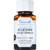 Produktbild von Naturafit Melatonin Schlaf Komplex Kapseln 60 Stück