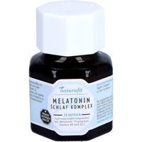Produktbild von naturafit Melatonin Schlaf Komplex Kapseln ohne Zusatzstoffe 20 Stück