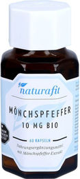 Naturafit Mönchspfeffer 10 mg Bio Kapseln ohne Zusatzstoffe 60 Stück – Bild 1 von 2