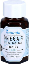 Naturafit Omega-3 Extra 400/200 Kapseln 40 Stück laktosefrei und glutenfrei – Bild 1 von 2