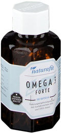 naturafit Omega-3 forte Kapseln 180 Stück laktosefrei und glutenfrei ohne Zusatzstoffe – Bild 1 von 2
