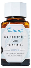 naturafit Pantothensäure 500 Vitamin B5 Kapseln 60 Stück – Bild 1 von 1