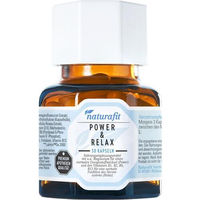 Produktbild von naturafit Power & Relax Kapseln mit Ashwagandha, Rhodiola, OPC, Q10, B-Vitaminen und Magnesium 30 Stück