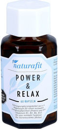 Naturafit Power & Relax Kapseln mit Ashwagandha, Rhodiola, OPC, Q10, B-Vitaminen und Magnesium 60 Stück – Bild 1 von 1