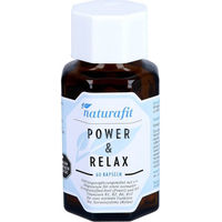 Produktbild von Naturafit Power & Relax Kapseln mit Ashwagandha, Rhodiola, OPC, Q10, B-Vitaminen und Magnesium 60 Stück