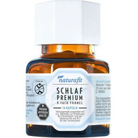 Produktbild von naturafit Schlaf Premium 8-fach Formel Kapseln ohne Gelatine 14 Stück