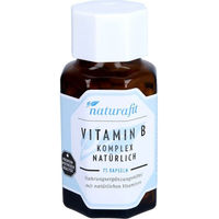Produktbild von naturafit Vitamin B Komplex Kapseln laktosefrei glutenfrei ohne Gelatine