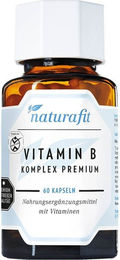 Naturafit Vitamin B Komplex Premium Kapseln 60 Stück vegan glutenfrei laktosefrei ohne Gelatine – Bild 1 von 2