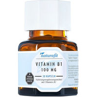 Produktbild von naturafit Vitamin B1 100 mg Kapseln vegan laktosefrei glutenfrei ohne Zusatzstoffe 30 Stück