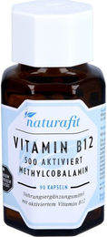 Naturafit Vitamin B12 500 µg aktiviert Kapseln 90 Stück – Bild 1 von 1