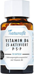 naturafit Vitamin B6 aktiviert P-5-P Kapseln vegan laktosefrei glutenfrei ohne Gelatine 90 Stück – Bild 1 von 2