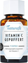 Naturafit Vitamin C Calciumascorbat gepuffert 500 mg Kapseln 75 Stück – Bild 1 von 2