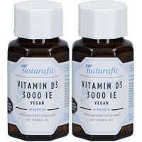 Produktbild von naturafit Vitamin D3 3000 IE Kapseln 180 Stück