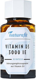 Naturafit Vitamin D3 3000 IE Kapseln 90 Stück – Bild 1 von 2
