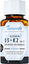 Naturafit Vitamin D3 + K2 MK-7 Kapseln – Bild 1 von 1